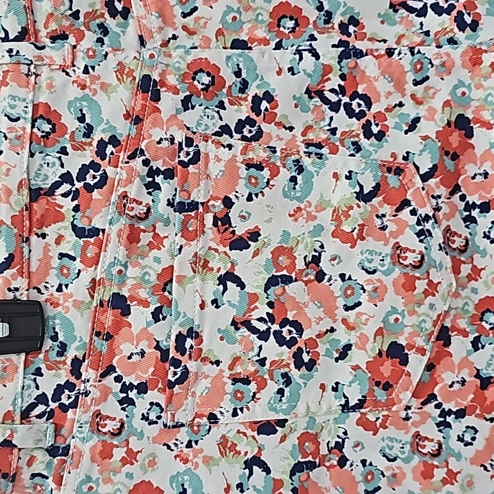Gloria Vanderbilt Amanda Short Floral Print Jean Shorts Size 16 NWT - Picture 11 of 11